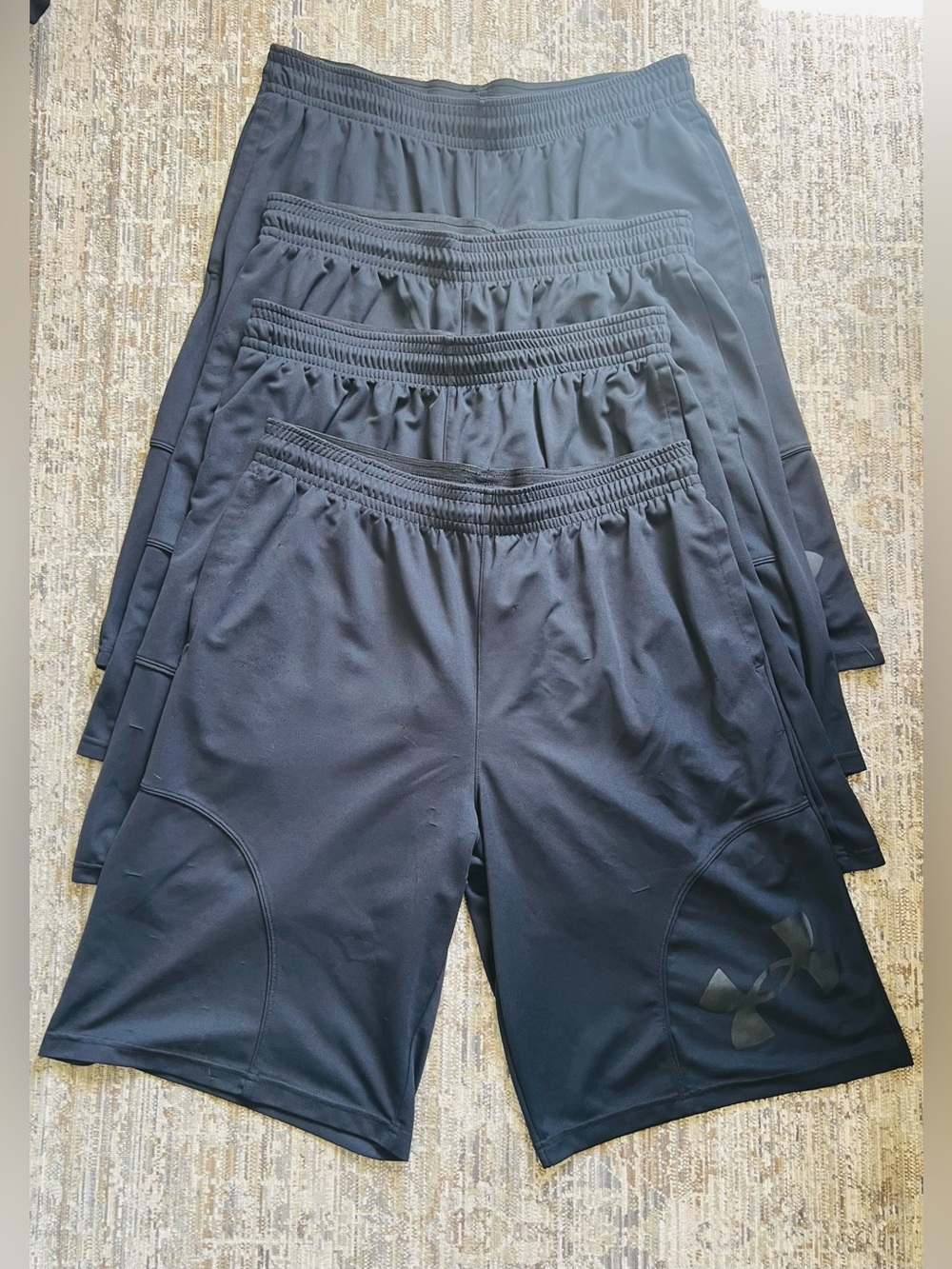 Under Armour Bundle of 4 Black Athletic Shorts